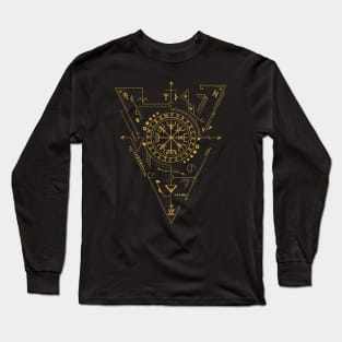 Vegvisir - The Viking Compass | Norse Pagan Symbol Long Sleeve T-Shirt